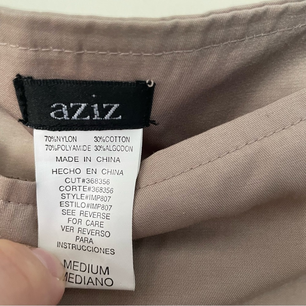 3 for 25! Aziz Women’s A-line Boho y2k Brown Beige Ruffle Skirt, size‎ M - Picture 2 of 7
